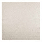 Tappeto ZIZUR Crema 200x200 cm Aspetto Iuta Interni ed Esterni