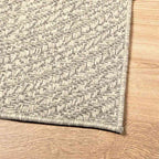 Tappeto ZIZUR Crema 200x290 cm Aspetto Iuta Interni ed Esterni
