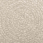 Tappeto ZIZUR Crema Ø 90 cm Aspetto Iuta per Interni ed Esterni
