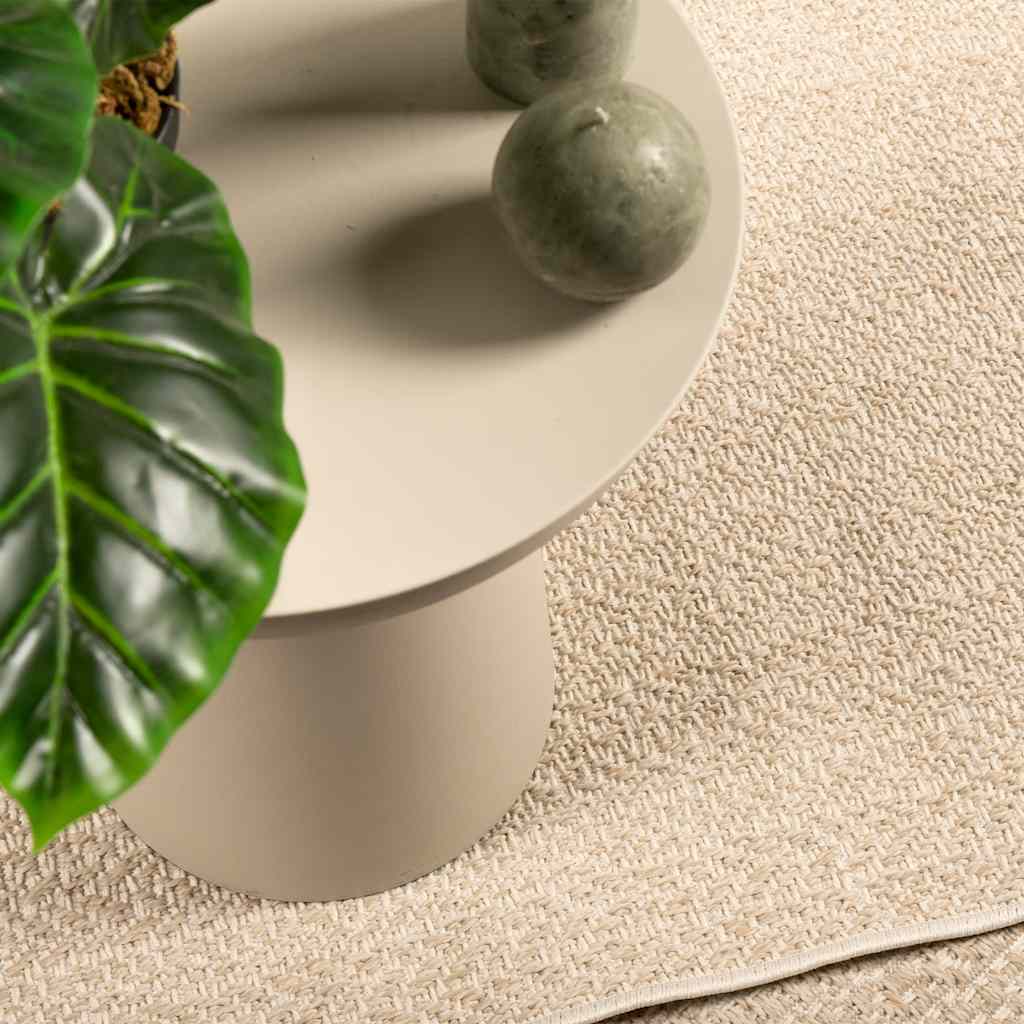 Tappeto ZIZUR Beige 60x110 cm Aspetto Iuta Interni ed Esterni