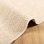 Tappeto ZIZUR Beige 80x150 cm Aspetto Iuta Interni ed Esterni