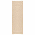 Tappeto ZIZUR Beige 80x250 cm Aspetto Iuta Interni ed Esterni