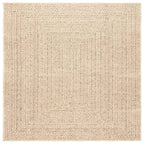 Tappeto ZIZUR Beige 120x120 cm Aspetto Iuta Interni ed Esterni