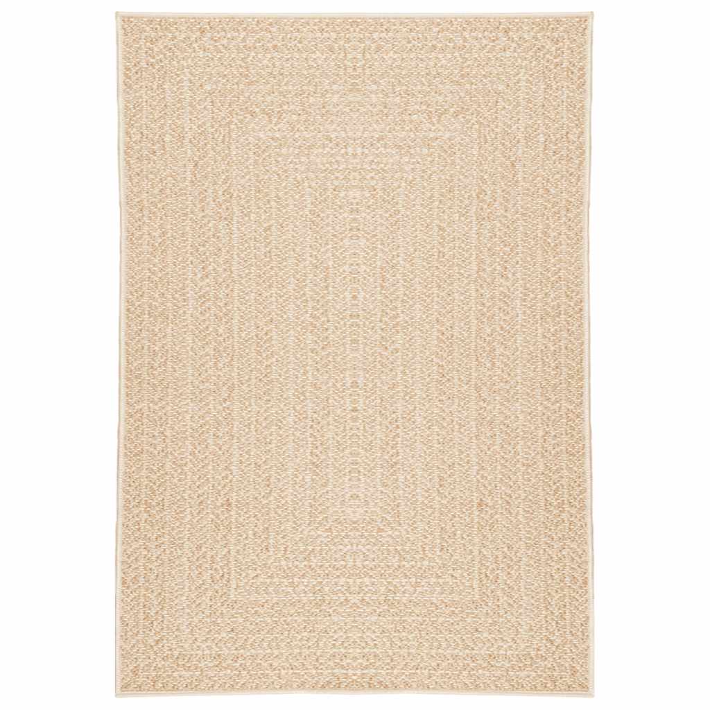 Tappeto ZIZUR Beige 120x170 cm Aspetto Iuta Interni ed Esterni