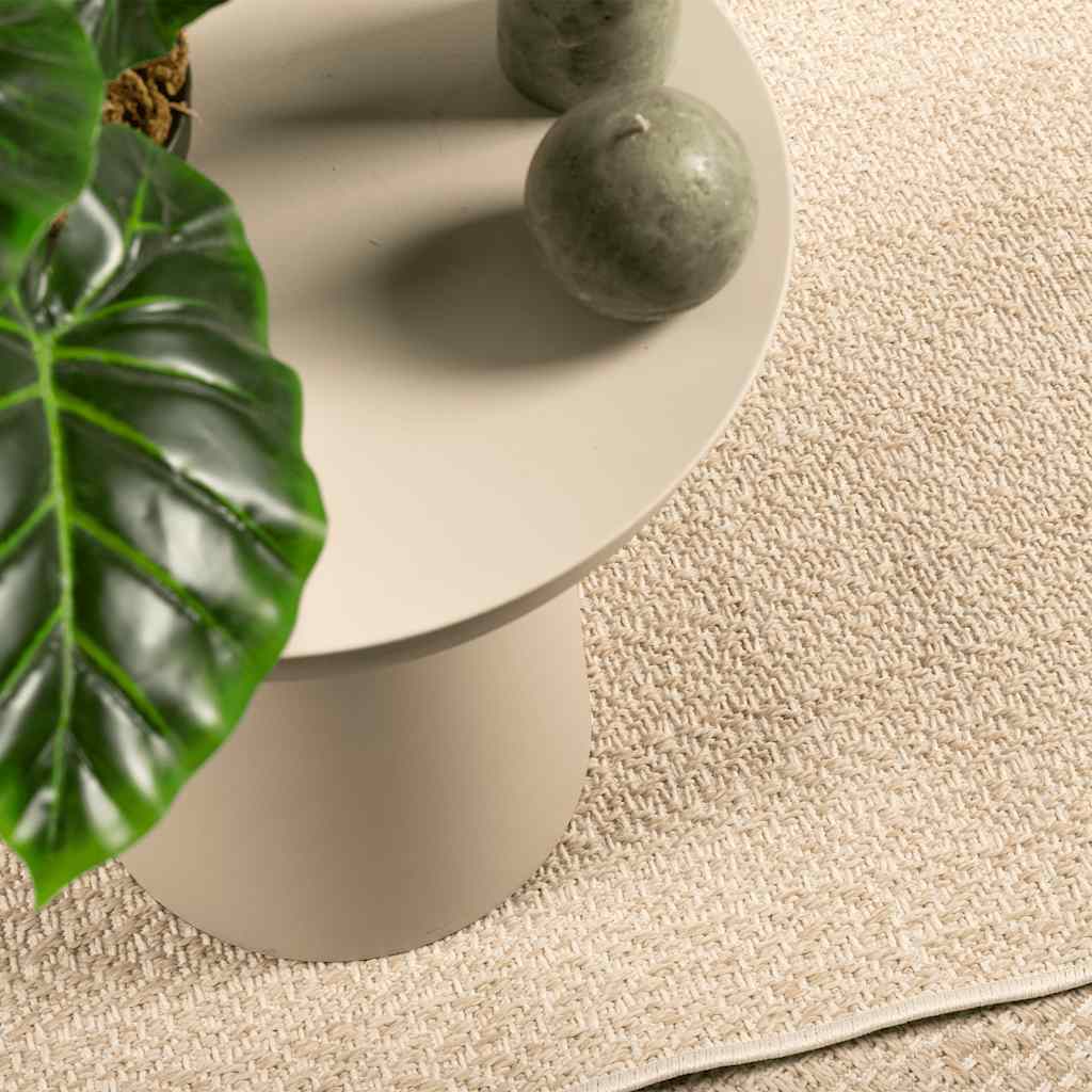 Tappeto ZIZUR Beige 200x290 cm Aspetto Iuta Interni ed Esterni