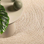 Tappeto ZIZUR Beige 140x200 cm Aspetto Iuta Interni ed Esterni