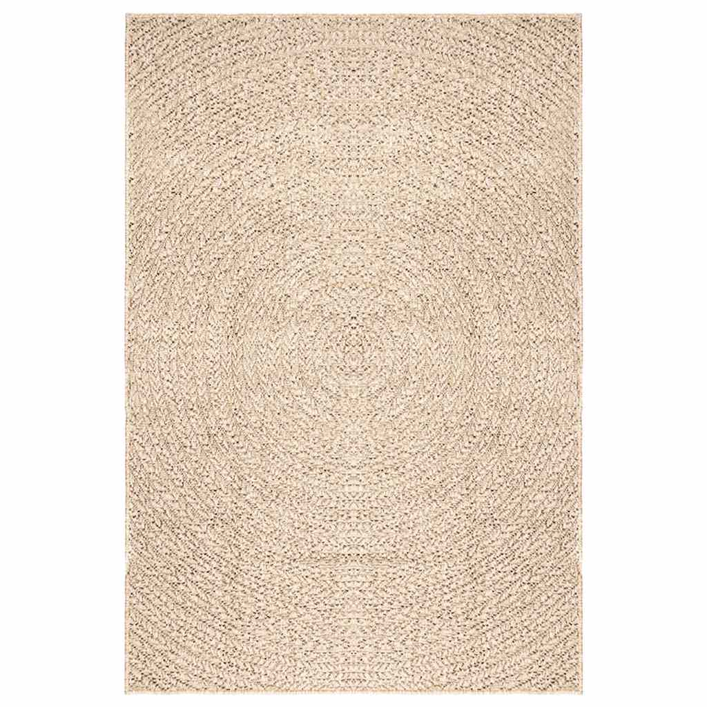 Tappeto ZIZUR Beige 160x230 cm Aspetto Iuta Interni ed Esterni