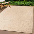 Tappeto ZIZUR Beige 200x290 cm Aspetto Iuta Interni ed Esterni