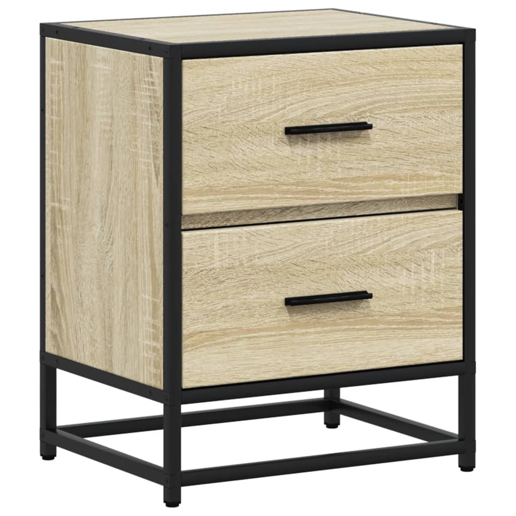 Comodino Rovere Sonoma 40x31x50 cm in Truciolato