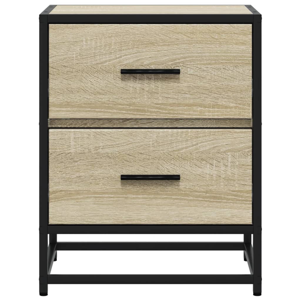 Comodini 2pz Rovere Sonoma 40x31x50 cm in Truciolato