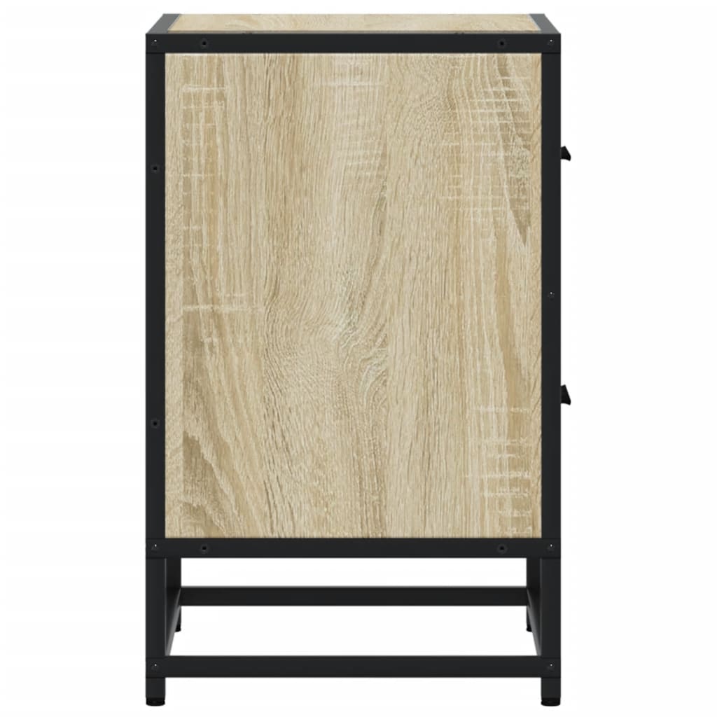 Comodini 2pz Rovere Sonoma 40x31x50 cm in Truciolato