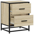 Comodini 2pz Rovere Sonoma 40x31x50 cm in Truciolato