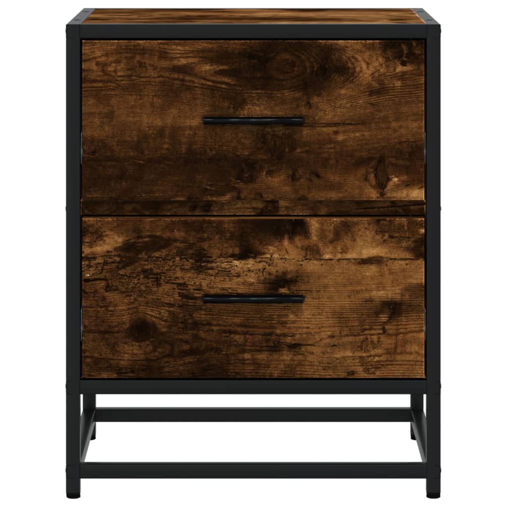 Comodino Rovere Fumo 40x31x50 cm in Truciolato