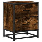 Comodino Rovere Fumo 40x31x50 cm in Truciolato