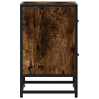 Comodino Rovere Fumo 40x31x50 cm in Truciolato