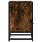 Comodini Rovere Fumo 2 pz 40x31x50 cm in Truciolato