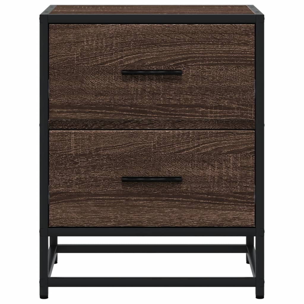 Comodino Rovere Marrone 40x31x50 cm in Truciolato