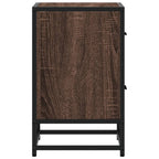 Comodino Rovere Marrone 40x31x50 cm in Truciolato
