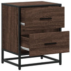 Comodino Rovere Marrone 40x31x50 cm in Truciolato
