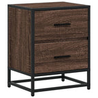 Comodini Rovere Marrone 2 pz 40x31x50 cm in Truciolato