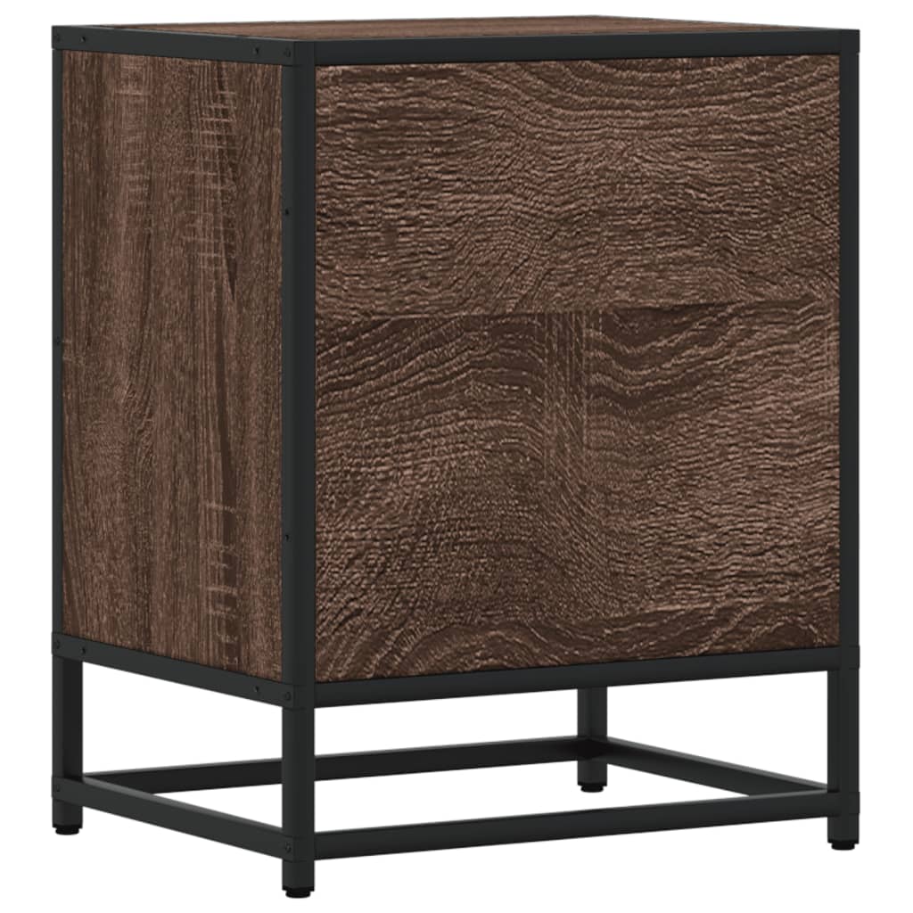 Comodini Rovere Marrone 2 pz 40x31x50 cm in Truciolato