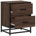 Comodini Rovere Marrone 2 pz 40x31x50 cm in Truciolato