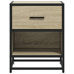 Comodino Rovere Sonoma 40x31x50 cm in Truciolato