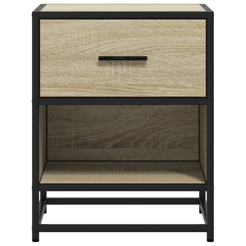 Comodini 2pz Rovere Sonoma 40x31x50 cm in Truciolato