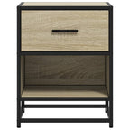 Comodini 2pz Rovere Sonoma 40x31x50 cm in Truciolato