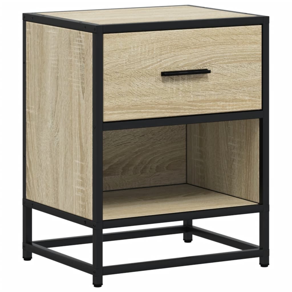 Comodini 2pz Rovere Sonoma 40x31x50 cm in Truciolato