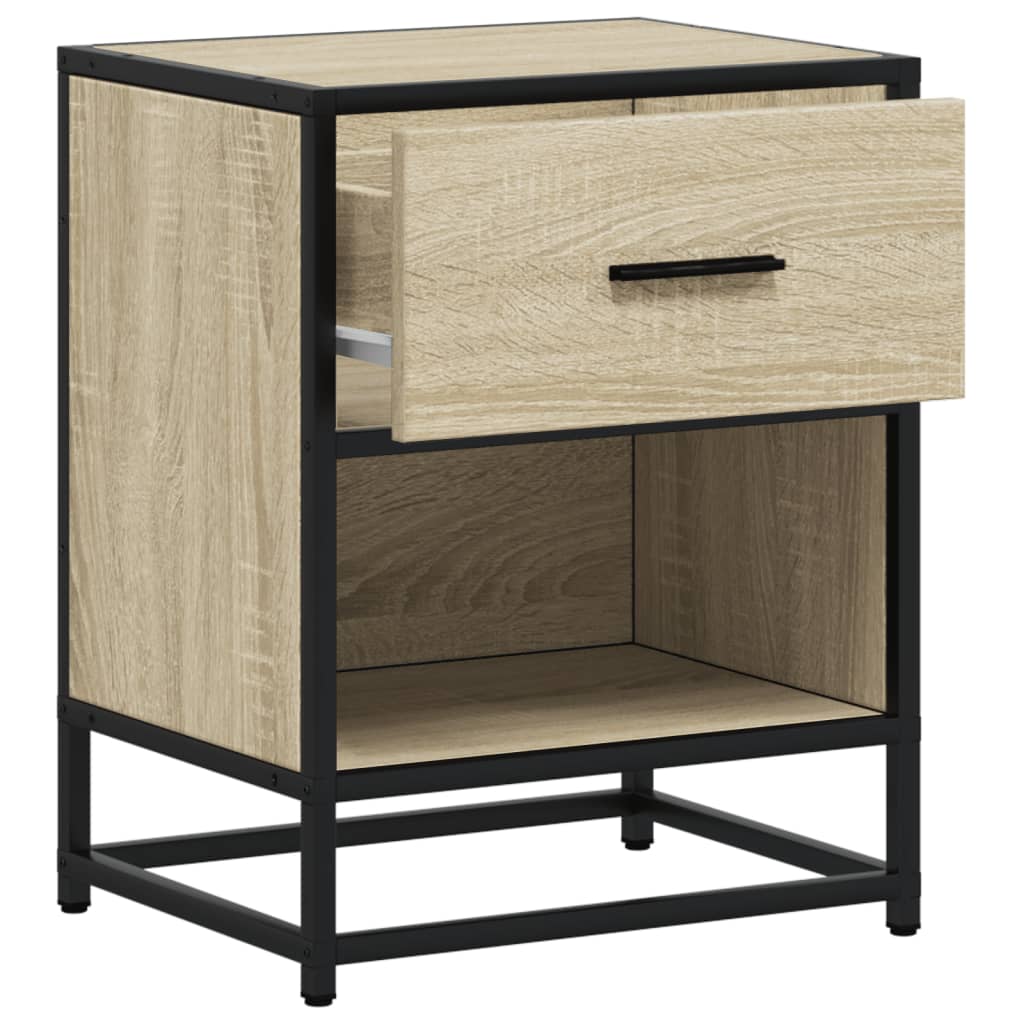 Comodini 2pz Rovere Sonoma 40x31x50 cm in Truciolato