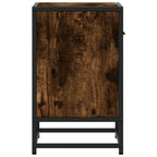 Comodino Rovere Fumo 40x31x50 cm in Truciolato