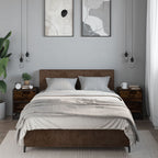 Comodini Rovere Fumo 2 pz 40x31x50 cm in Truciolato