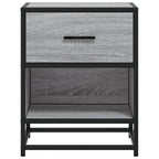 Comodini 2 pz Grigio Sonoma 40x31x50 cm in Truciolato