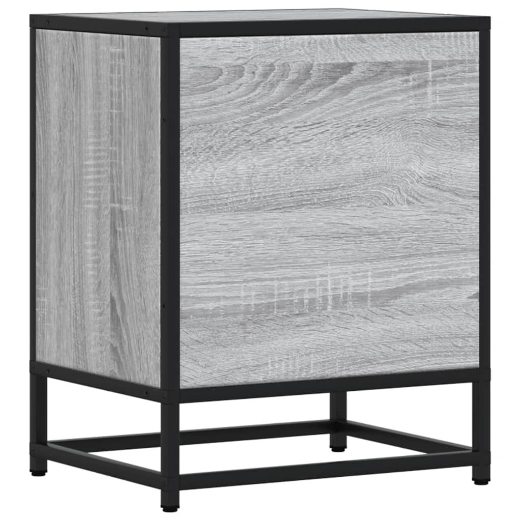 Comodini 2 pz Grigio Sonoma 40x31x50 cm in Truciolato
