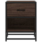 Comodino Rovere Marrone 40x31x50 cm in Truciolato