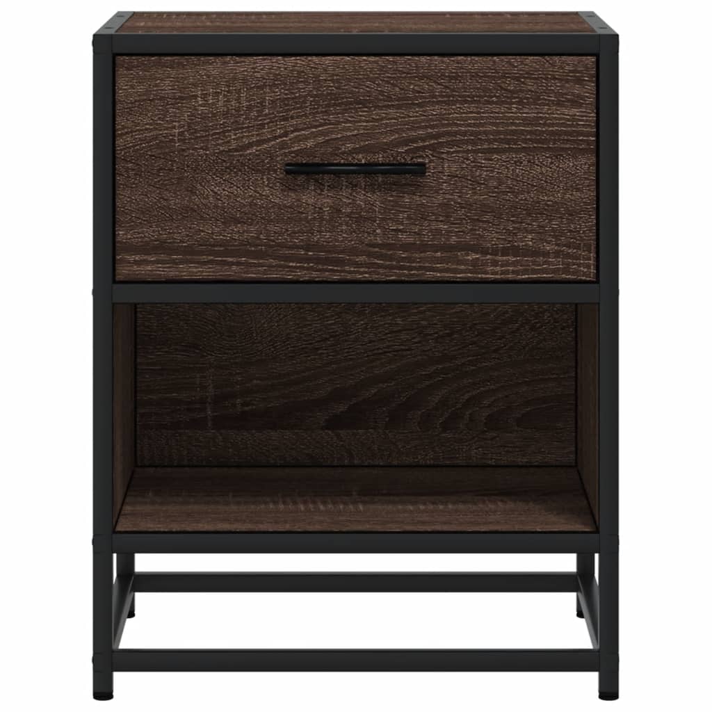 Comodini Rovere Marrone 2 pz 40x31x50 cm in Truciolato