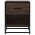 Comodini Rovere Marrone 2 pz 40x31x50 cm in Truciolato
