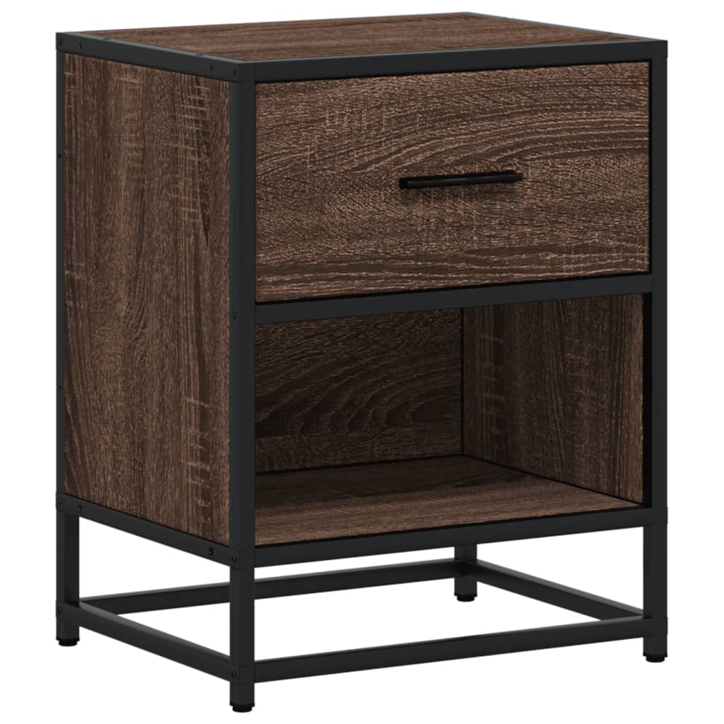 Comodini Rovere Marrone 2 pz 40x31x50 cm in Truciolato