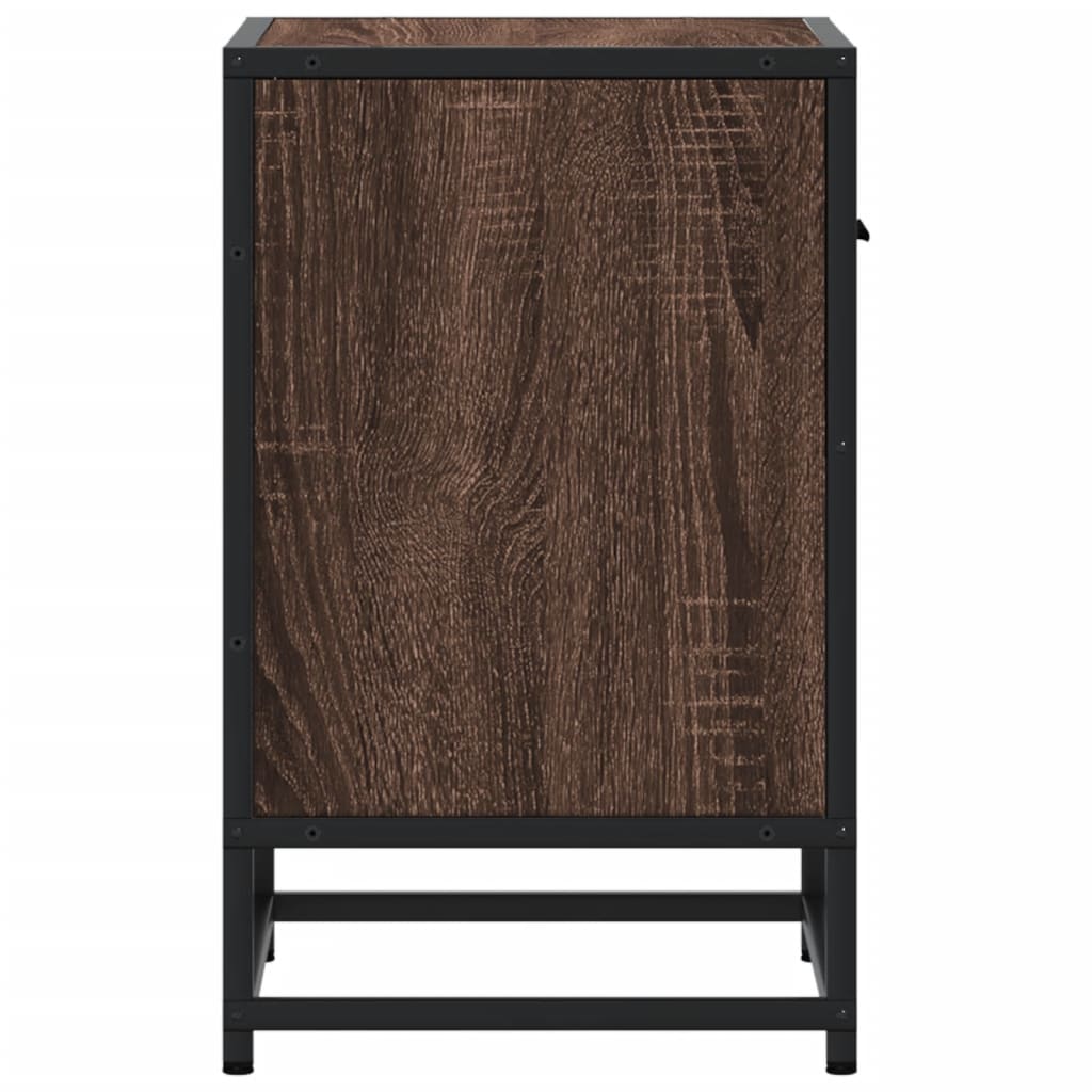Comodini Rovere Marrone 2 pz 40x31x50 cm in Truciolato
