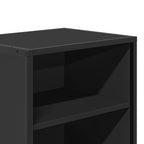 Comodini 2 pz Neri 40x31x50 Legno Multistrato e Metallo