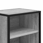 Comodini 2pz Grigio Sonoma 40x31x50cm Legno Multistrato Metallo