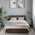 Comodini 2pz Grigio Sonoma 40x31x50cm Legno Multistrato Metallo
