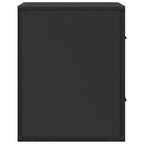 Comodino a Muro Nero 40x31x39,5 cm