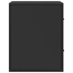 Comodini a Muro 2 pz Nero 40x31x39,5 cm
