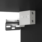 Comodini a Muro 2 pz Nero 40x31x39,5 cm