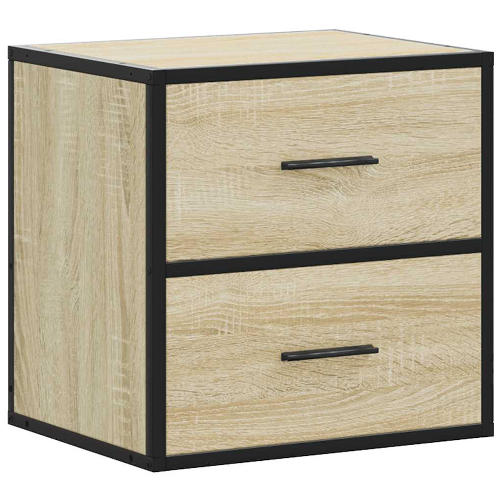 Comodino a Muro Rovere Sonoma 40x31x39,5 cm