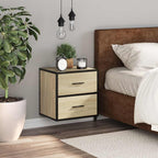 Comodino a Muro Rovere Sonoma 40x31x39,5 cm