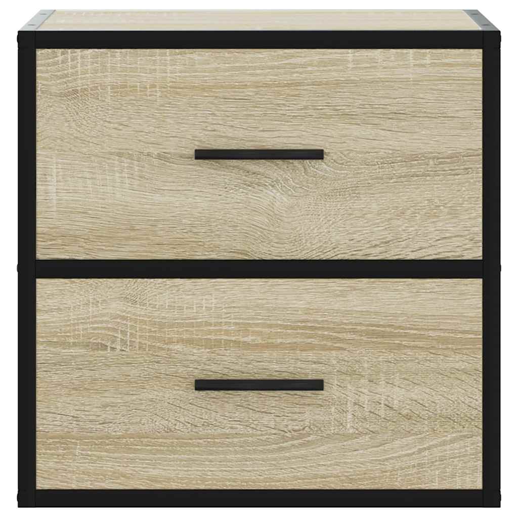 Comodino a Muro Rovere Sonoma 40x31x39,5 cm