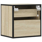 Comodino a Muro Rovere Sonoma 40x31x39,5 cm